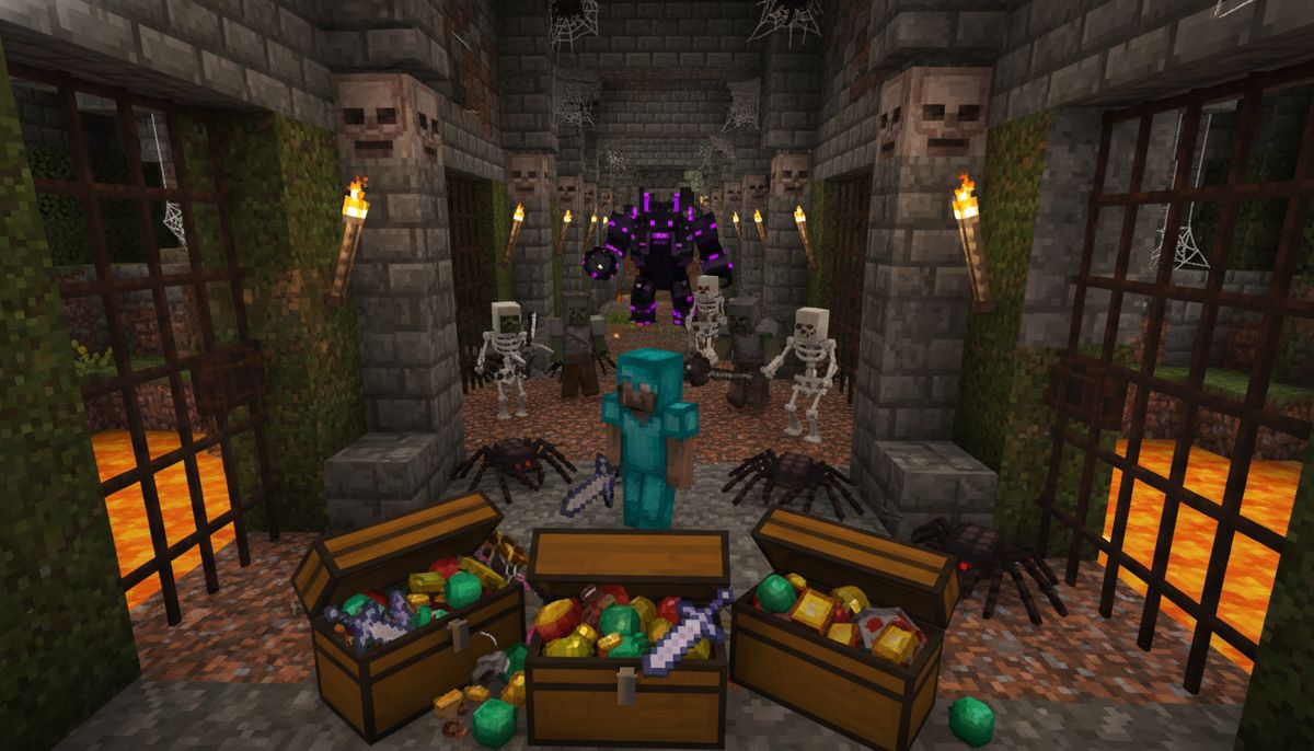Best Dungeon Crawler Addons for Minecraft Bedrock