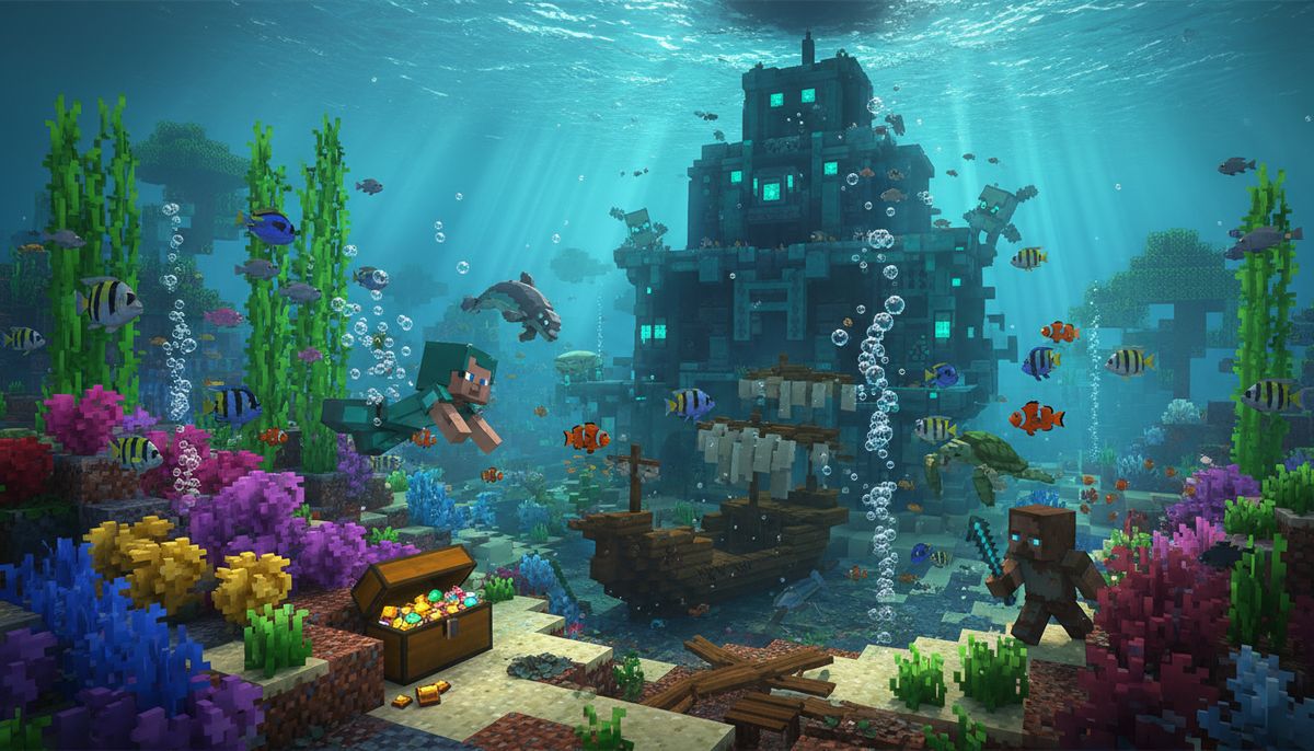 Best Ocean and Underwater Addons for Minecraft Bedrock - Minecraft Bedrock guide